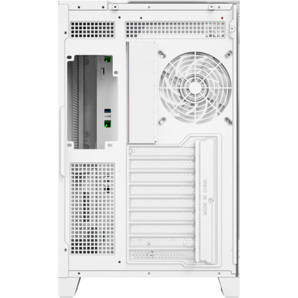 Afbeelding laden in galerijviewer, Xyz pc gear tesseract a-rgb midi tower behuizing (wit | 2x usb-a | 1x usb-c | rgb | tempered glass)

