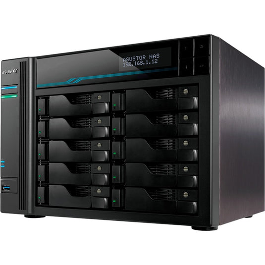Asustor lockerstor 10 pro as7110t nas (zwart)