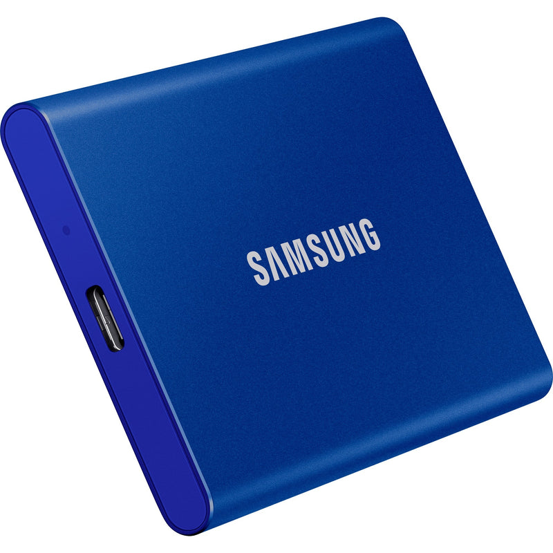 Load image into Gallery viewer, Samsung portable t7, 2 tb externe ssd (blauw, mu-pc2t0h ww, usb-a 3.2 (10 gbit s))
