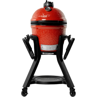 Kamado joe joe jr®-kar met zijtafels barbecuewagen (zwart)