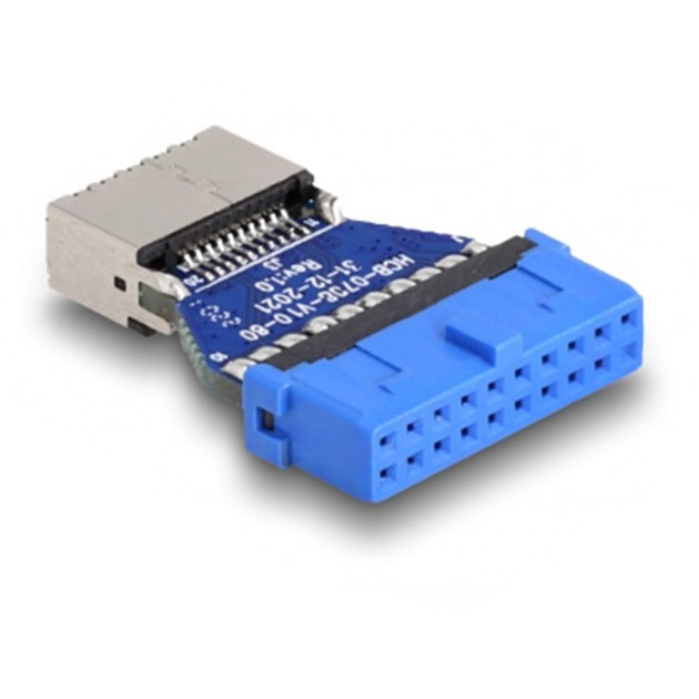 Load image into Gallery viewer, Delock usb 3.2 gen 1 adapter pin header female to internal key a female (blauw)
