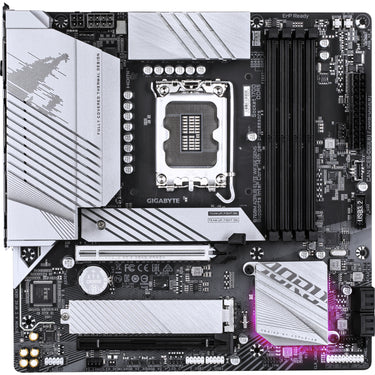 Gigabyte b760m aorus elite wifi6e gen5 socket 1700 moederbord (wit, raid, 2.5gb-lan, wi-fi 6e, bt 5.3, sound, µatx)