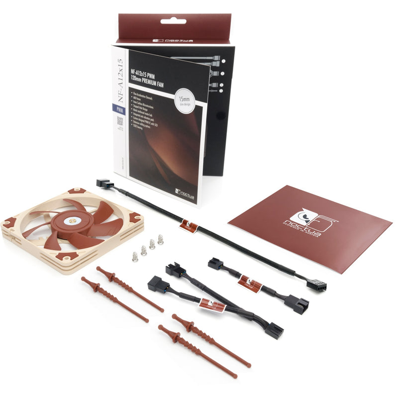 Load image into Gallery viewer, Noctua nf-a12x15 pwm case fan (120 x 120 x 15 mm)
