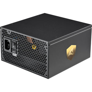 Sharkoon rebel p30 gold modulaire 1000 watt voeding (zwart, 1x 12vhpwr, 4x pcie)