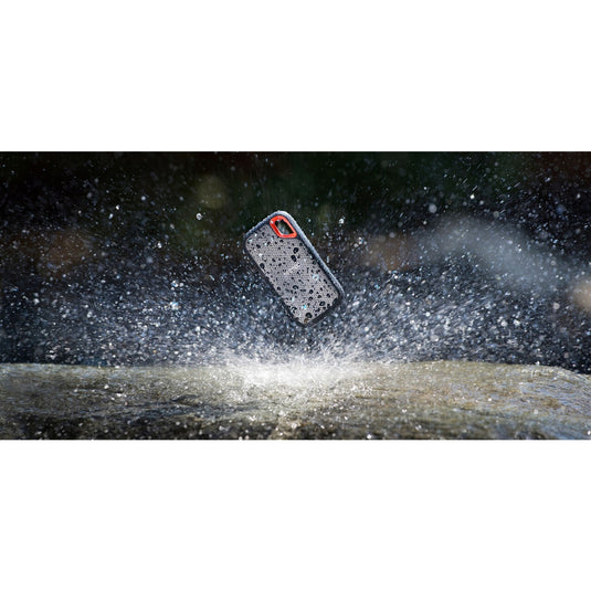 Sandisk extreme portable v2, 1 tb externe ssd (zwart oranje, sdssde61-1t00-g25, usb-c)