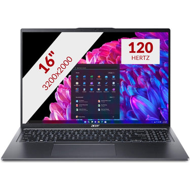 Acer swift go 16 sfg16-72-56fg 16 laptop (grijs | core ultra 5 125u | intel graphics | 16 gb | 512 gb ssd)