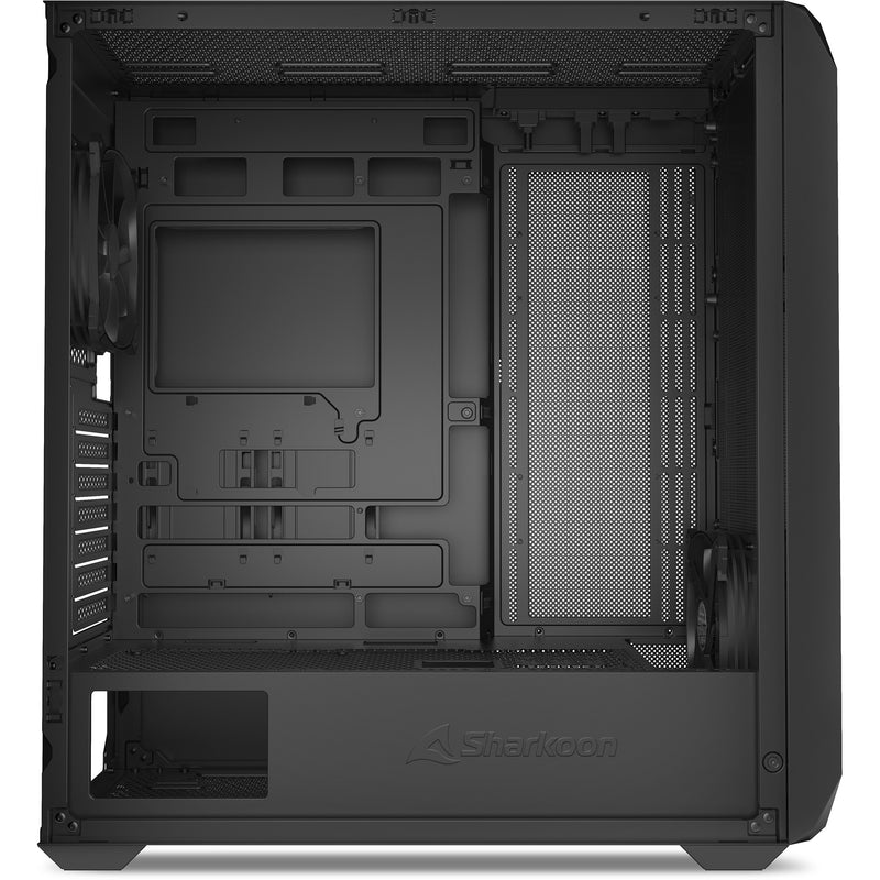 Load image into Gallery viewer, Sharkoon ak3 midi tower behuizing (zwart | 2x usb-a | 1x usb-c)
