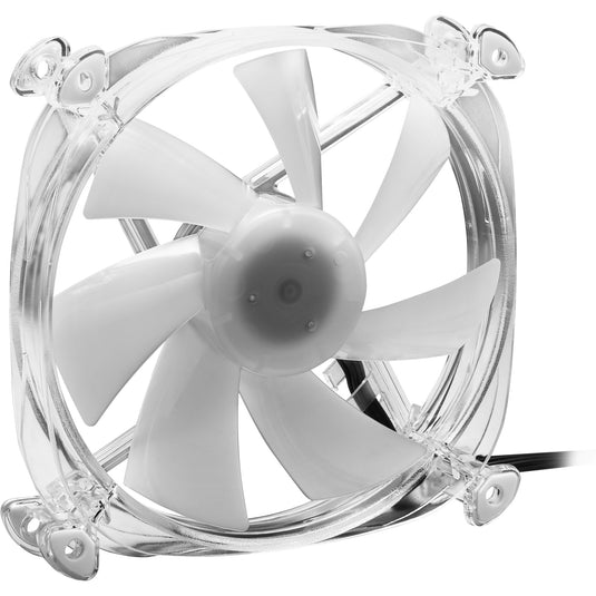 Sharkoon shark disc rgb case fan (transparant, 120 x 120 x 25 mm)