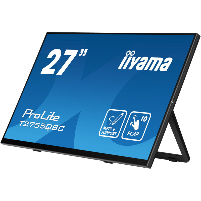 Load image into Gallery viewer, Iiyama prolite t2755qsc-b1 27 touchscreen monitor (zwart, hdmi, displayport, 2x usb-a, usb-b)
