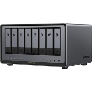 Ugreen nasync dxp8800 plus (grijs, wifi, 2x 10gbe, hdmi, thunderbolt 4 (40 gb s))