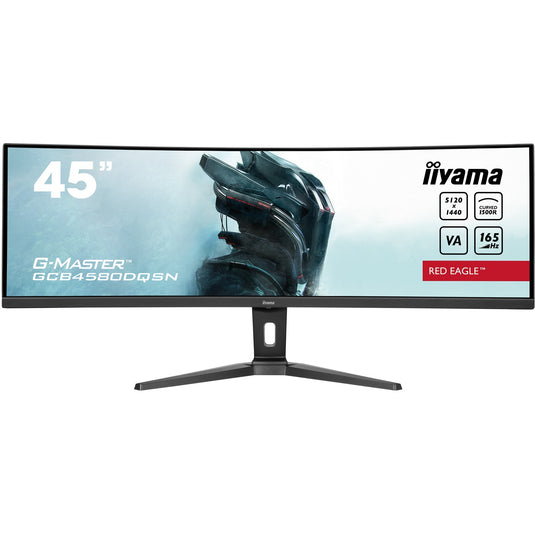 Iiyama g-master red eagle gcb4580dqsn-b1 45 curved ultrawide gaming monitor (zwart, 2x hdmi, displayport, 3x usb-a, usb-b, usb-c, rj-45)