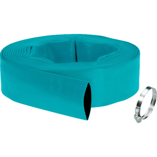 Gardena gelaagde platte slang set 38 mm (1 1 2 ) (turquoise, 5005-20, 10 m)