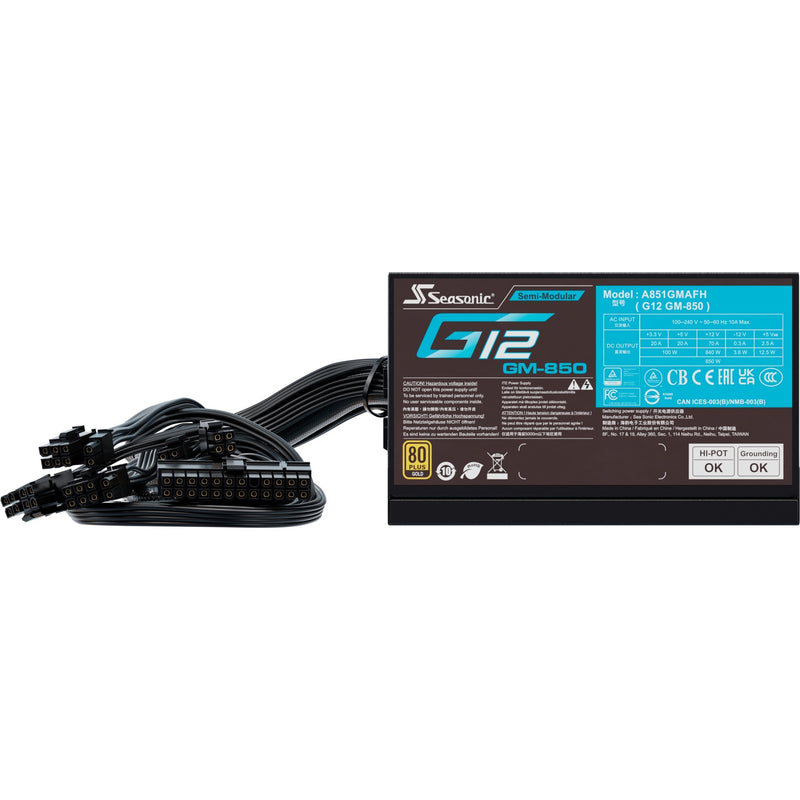 Load image into Gallery viewer, Seasonic g12 gm-850 850 watt voeding (3x pcie)
