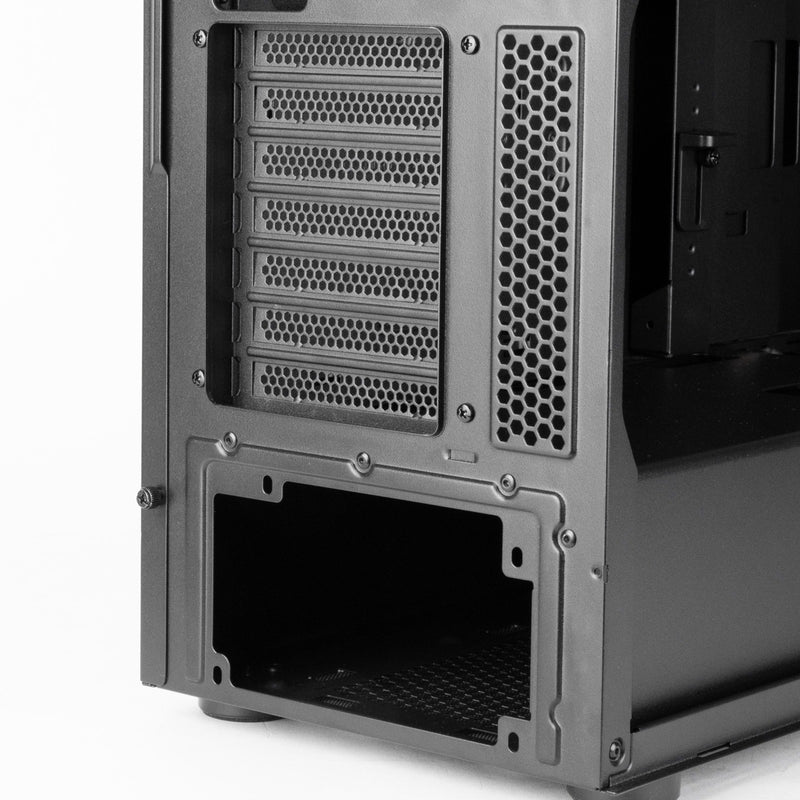 Load image into Gallery viewer, Silverstone fara 514x midi tower behuizing (zwart | 2x usb-a | 1x usb-c | rgb | tempered glass)
