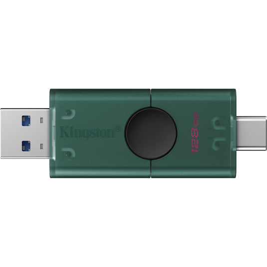 Kingston datatraveler duo 128 gb usb-stick (groen zwart, dtdeg2 128gb)