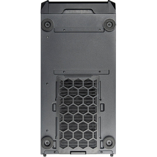 Silverstone sst-sed1-b midi tower behuizing (zwart | 2x usb-a | 1x usb-c)