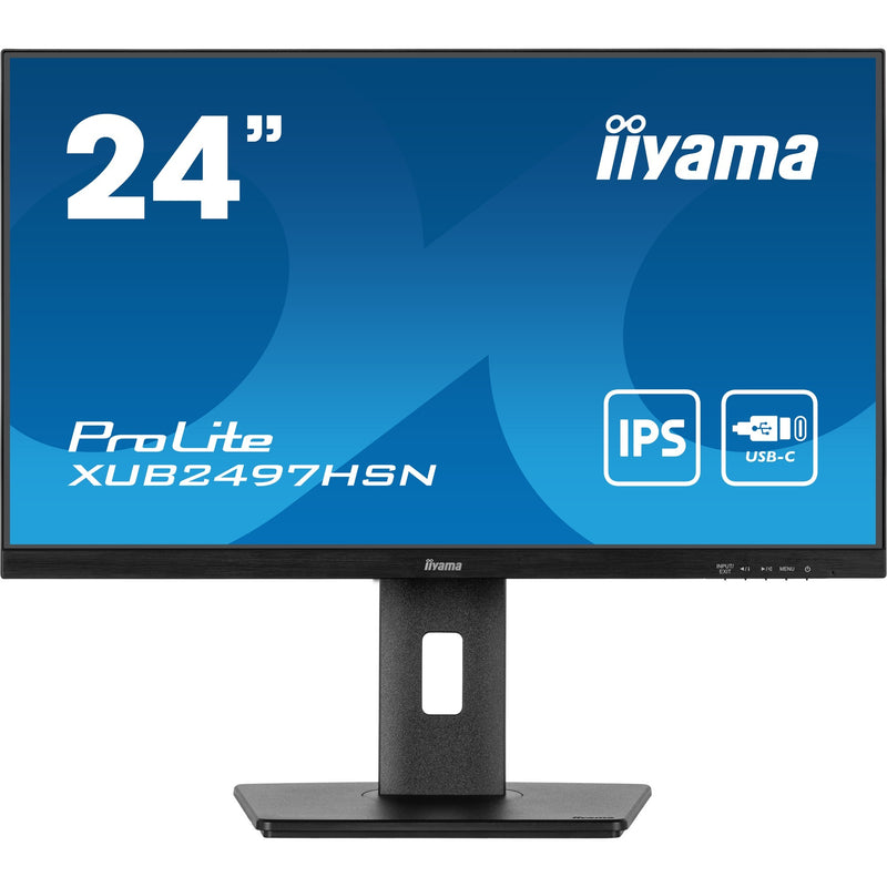 Load image into Gallery viewer, Iiyama prolite xub2497hsn-b2 23.8 monitor (zwart, hdmi, displayport, 3x usb-a, usb-c, rj-45)
