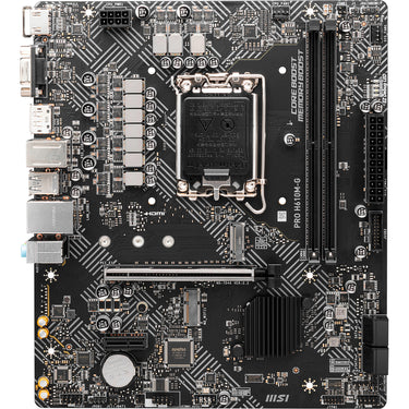 Msi pro h610m-g socket 1700 moederbord (gb-lan, sound, µatx)