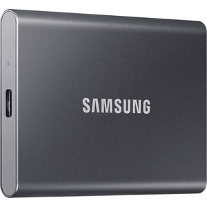 Samsung portable t7 4 tb externe ssd (grijs, mu-pc4t0t ww, usb-c 3.2 (10 gbit s))