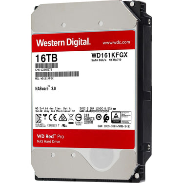 Wd red pro 16 tb harde schijf (161kfgx, sata 600, 24 7, af)
