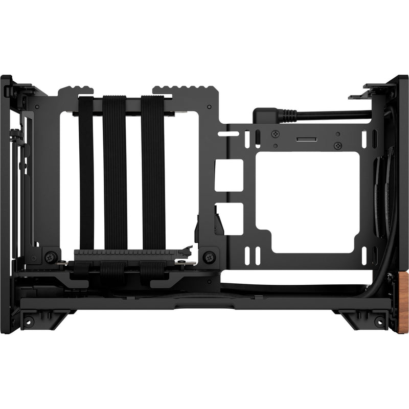 Load image into Gallery viewer, Fractal design terra mini tower behuizing (grafiet houtkleur | 1x usb-a | 1x usb-c)
