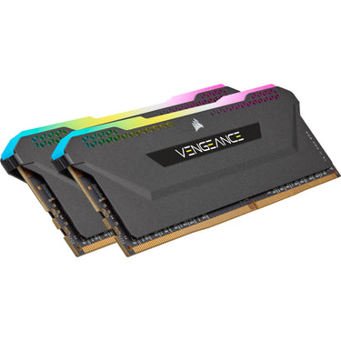 Corsair vengeance rgb pro sl 32 gb ddr4-3200 (2x 16 gb) werkgeheugen (zwart, cmh32gx4m2z3200c16, xmp 2.0)