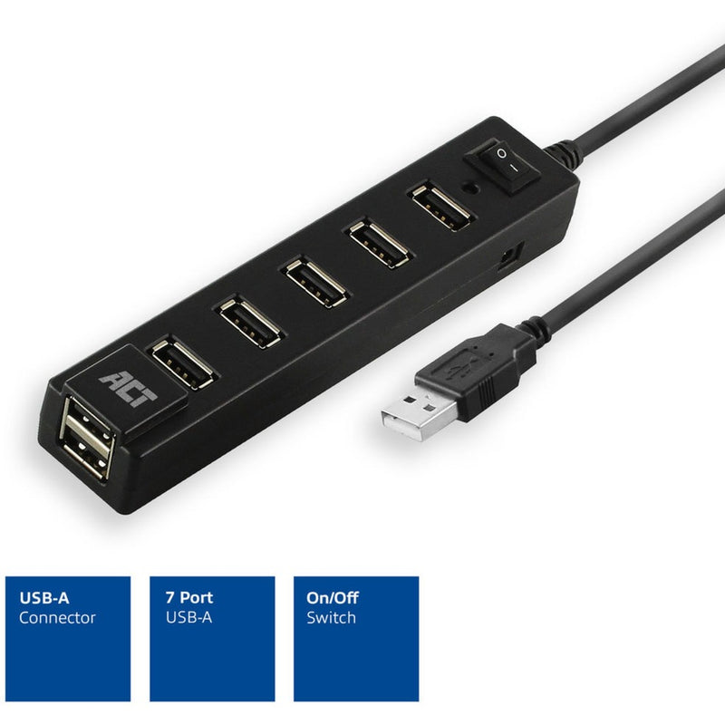 Load image into Gallery viewer, Act usb-hub ac6215 zwart
