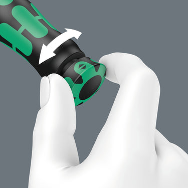 Wera click-torque c4 draaimomentsleutel met omschakelratel (zwart groen, 60-300nm, uitgang 1 2 )