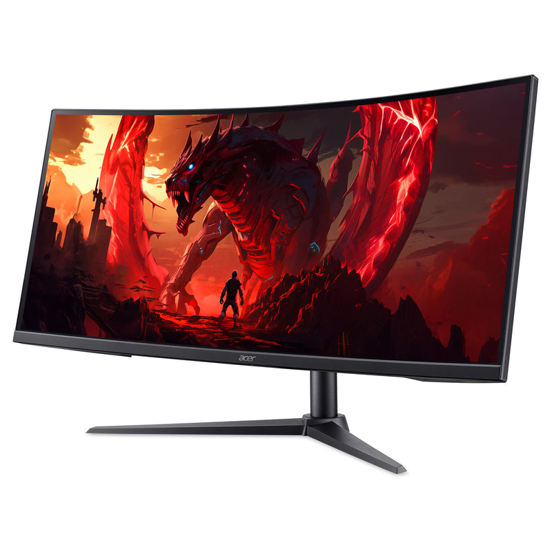Load image into Gallery viewer, Acer nitro xz340cur x2 34 curved ultrawide gaming monitor (zwart, 2x hdmi, 2x displayport, audio, amd freesync, 200 hz)
