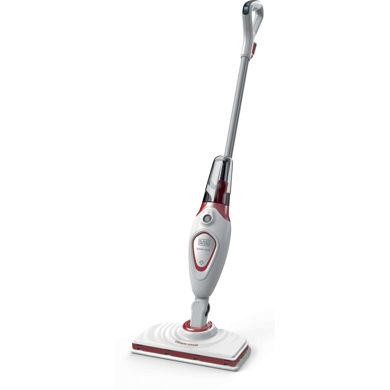 Load image into Gallery viewer, Black+decker bds1616r 1600w steam-mop met 2 stoomdoeken stoomreiniger (wit rood)
