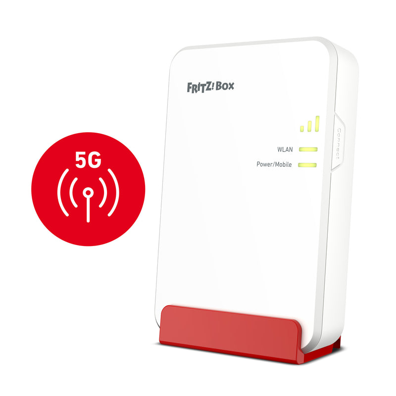 Load image into Gallery viewer, Fritz! box 6860 5g edition international draadloze router (rood, mesh, 5g)
