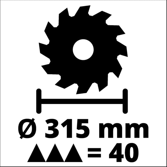 Einhell zaagtafel te-ts 315 u tafelcirkelzaag (rood zwart)