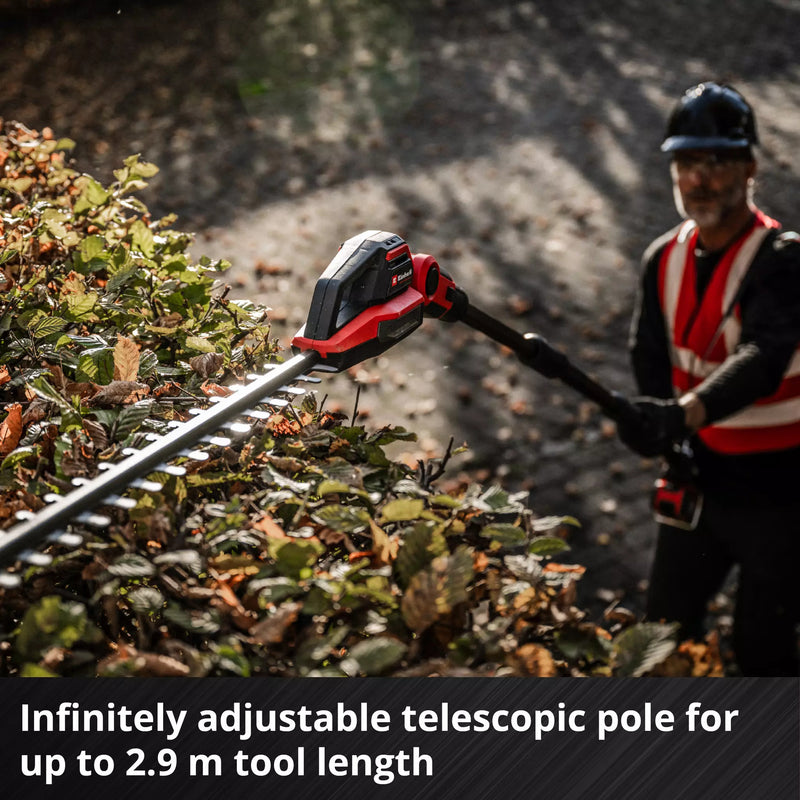 Load image into Gallery viewer, Einhell accu telescoop heggenschaar gp-hh 18 50 li t bl-solo (rood zwart, accu en oplader niet inbegrepen)
