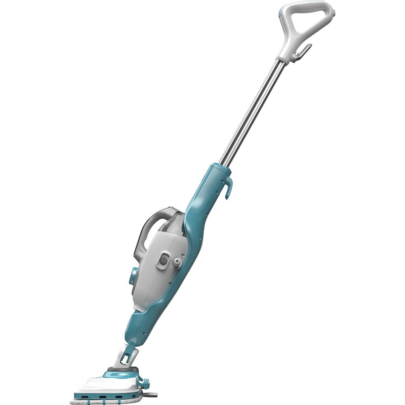 Load image into Gallery viewer, Black+decker 1600w steam-mop bhsm1615dam-qs stoomreiniger (wit blauw, incl. steamitt, deltavoet en 17 accessoires)
