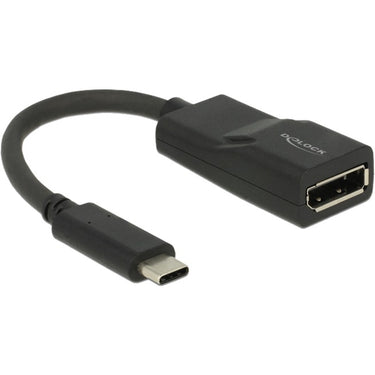 Delock usb-c > displayport adapter (zwart, dp alt mode, 4k 60 hz)
