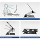 Act connectivity laptopstandaard, aluminium, inklapbaar, traploos in hoogte verstelbaar (zwart)