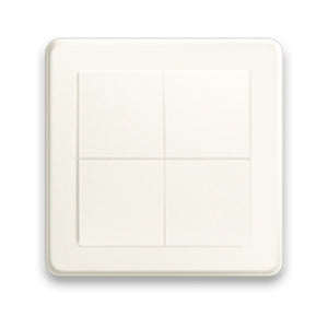 Shelly blu wall switch 4 + busch-jaeger adapter schakelaar (wit, bluetooth 4.2)