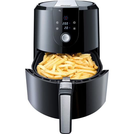 Steba hf 5000 xl heteluchtfriteuse (zwart roestvrij staal, 5,2 liter)
