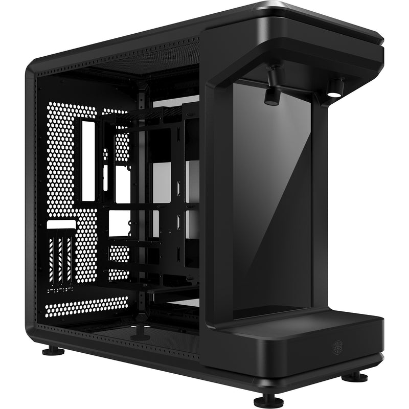 Load image into Gallery viewer, Cooler master masterframe 360 stage lcd midi tower behuizing (zwart | 2x usb-a | 1x usb-c | tempered glass)

