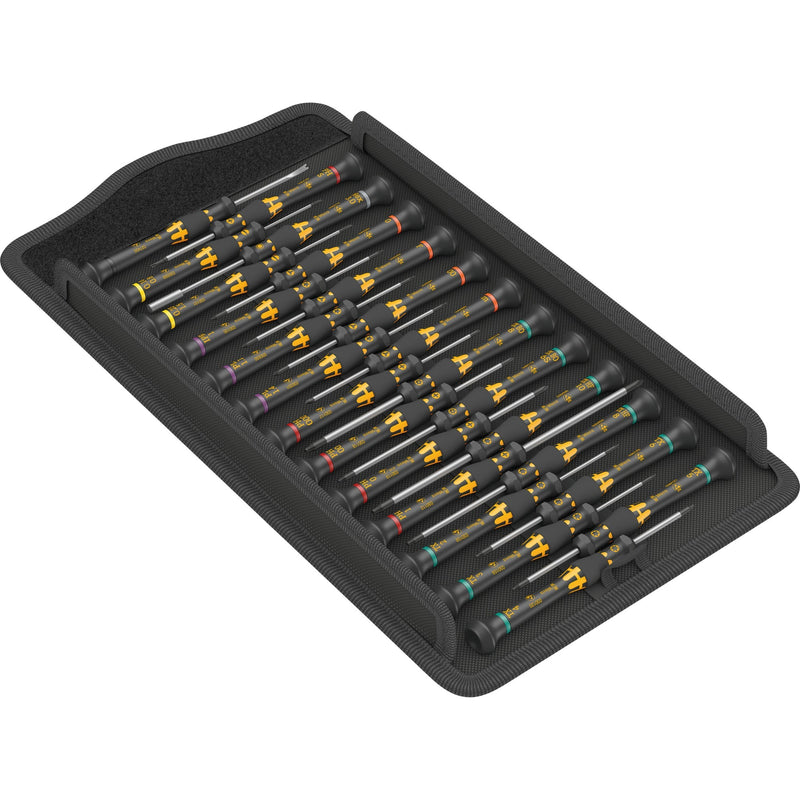 Load image into Gallery viewer, Wera kraftform micro esd big pack 1 schroevendraaierset elektricien (zwart geel, 25‑delig)
