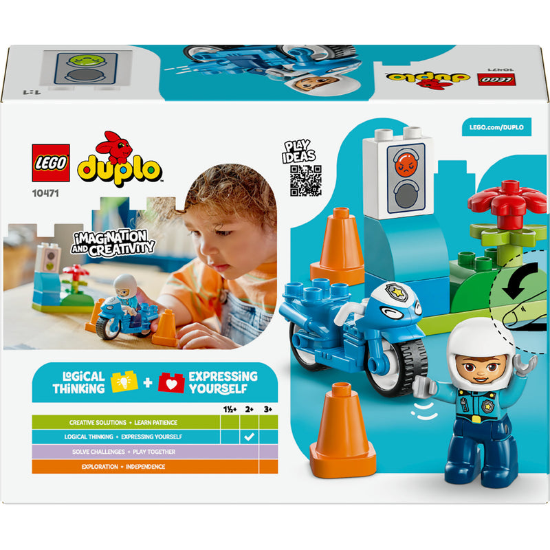 Load image into Gallery viewer, Lego duplo 10471 blauwe politiemotor
