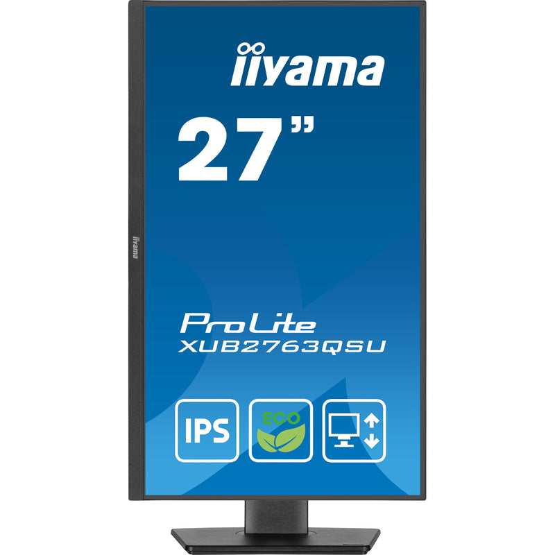Load image into Gallery viewer, Iiyama prolite xub2763qsu-b1 27 monitor (zwart, hdmi, displayport, 2x usb-a, usb-b)
