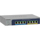 Netgear 8-port multi-gigabit (2.5g) ultra60 poe++ ethernet plus switch ms108eup (grijs)