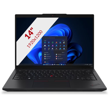 Lenovo thinkpad l14 gen 6 intel (21s6002dmh) 14 laptop (zwart | core ultra 7 255u | intel® graphics | 16 gb | 512 gb ssd)