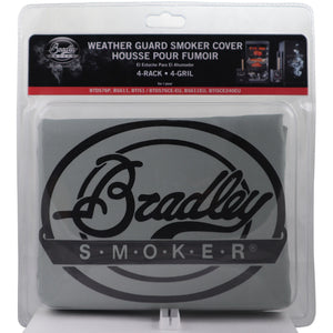 Bradley weerbestendige hoes 4 rack beschermkap (grijs, voor 4 rack - original smoker bs611eu )