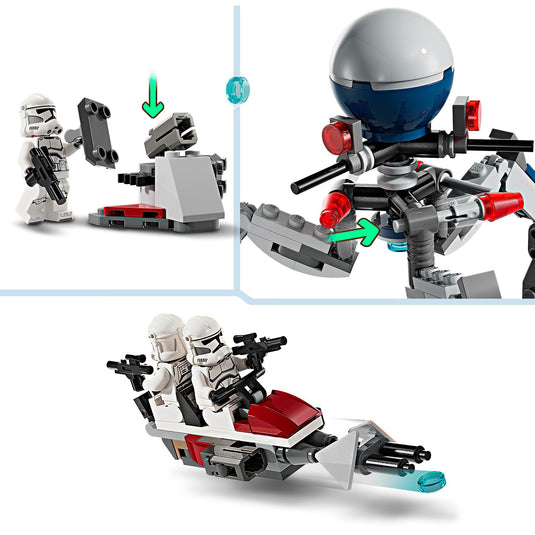 Lego star wars 75372 clone trooper en battle droid battle pack
