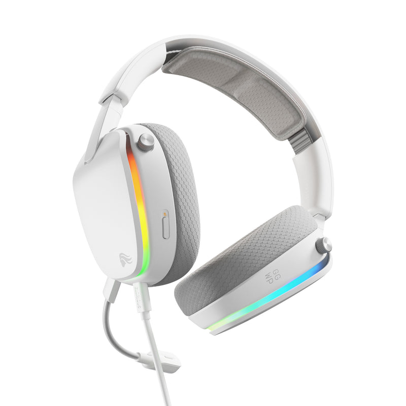 Load image into Gallery viewer, Glorious ghs eternal rgb - stereo rgb gamingheadset over-ear gaming headset (wit, pc, ps5, ps4, switch, usb-c)
