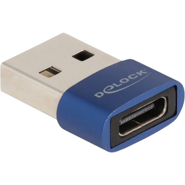 Load image into Gallery viewer, Delock usb 2.0 adapter usb-a male > usb-c female (blauw)
