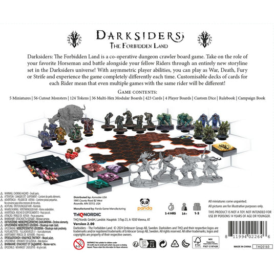 European player network darksiders: the forbidden land bordspel (engels, 1 - 5 spelers, 30 - 60 minuten, vanaf 16 jaar)