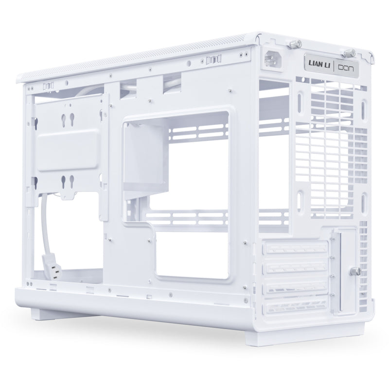 Load image into Gallery viewer, Lian li a3-matx white (wood edition) midi tower behuizing (wit houtkleur | 2x usb-a | 1x usb-c | tempered glass)
